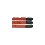 Kool stop v2 dual compound v - brake inserts (h12), black / salmon