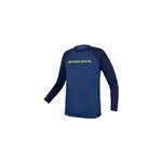 Maillot enfant endura one clan (manches raglan), blue