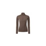 Maillot technique dhb merino avec zip au cou m 200 femme, chocolate brown Maillot technique dhb merino avec zip au cou m 200 femme, chocolate brown
