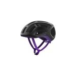 Casque de route poc ventral lite, uranium black / sapphire purple matt