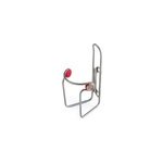 Porte bidon elite ciussi inox cage, silver