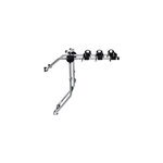 Porte - vlos arrire thule 968 freeway (3 vlos), silver