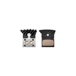 Shimano l04c metal dura - ace / ultegra / 105 / grx disc brake pad with fins, black / silver