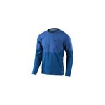 Troy lee designs drift long sleeve jersey, solid dark slate blue