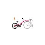 Weeride co pilot tagalong trailer bike, pink