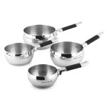 4 casseroles 14 / 16 / 18 / 20cm - inox induction gam hotel