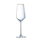 4 fltes 23 cl ultime bord or - cristal d'arques cristal d'arques