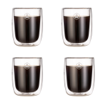 4 tasses  espresso double paroi - 100ml laguiole cuisson