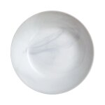 6 assiettes creuses grises 20 cm diwali marble luminarc
