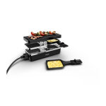 Appareil a raclette et grill, 2 personnes, modulable, prise intgre pour brancher d'autres appareils, ...