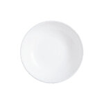 Assiette creuse blanche 21cm ammonite - verre opale extra résistant luminarc Assiette creuse blanche 21cm ammonite - verre opale extra résistant luminarc