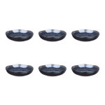 Assiette creuse iris Ø22, 5cm - 6 pices - bleu nuit bjrn