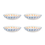 Assiette creuse napoli Ø21, 5cm - 4 pices - agrume bjrn