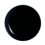 Assiette  dessert noire 19cm diwali - verre opale extra rsistant luminarc
