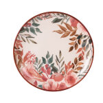Assiette  dessert pink flor 21 cm (lot de 6) table passion