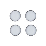 Assiette gourmet Ø21, 5cm - 4 pices - onyx bjrn