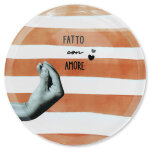 Assiette  pizza atina terracotta ziipa