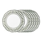 Assiette plate napoli verte 27 cm (lot de 6) table passion