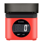 Balance elec 15200 5kg 1gr grand ecran digital bol reversible 0, 7l roug - ba22mythic70srouge terraillon ...