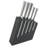 Bloc de 5 couteaux kimono noir jean dubost