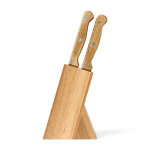 Bloc de 6 couteaux  steak en bois livoo