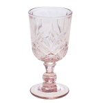 Bote de 6 verres  pied rose amadeus