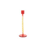 Bougeoir styles en verre coloré jaune / rouge villa collection Bougeoir styles en verre coloré jaune / rouge villa collection