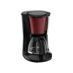 Cafetiere 1000w 1, 25l 10 - 15 tasses subito noir rouge bordeaux - fg5s05e0 moulinex