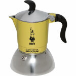 Cafetire italienne 29588 jaune aluminium acier 100 ml bialetti
