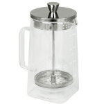 Cafetire  piston double paroi robusta - verre transparent cristel
