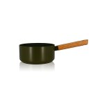 Casserole ector induction aluminium revtu manche en bois 18 cm vert ogo