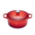 Cocotte fonte rond 20 cm cerise le creuset