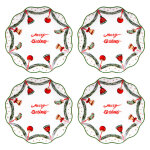Coffret de 4 assiettes à dessert bells 21 cm table passion Coffret de 4 assiettes à dessert bells 21 cm table passion