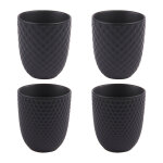 Coffret de 4 gobelets  th snow black mat 20 cl table passion