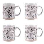 Coffret de 4 mugs bucolique 35 cl table passion