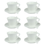 Coffret de 6 tasses et sous tasses libra 10 cl table passion