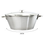 Confiturire en inox cristel grande table + couvercle cristel