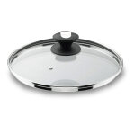 Couvercle en verre bord inox 14 cm lacor