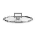 Couvercle verre poigne carre strate 16 cm cristel
