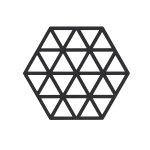 Dessous - de - plat triangles en silicone noir zone denmark