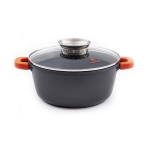 Faitout noir 24cm revtement cramique -  robucook  laguiole cuisson
