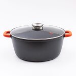 Faitout noir 32cm revtement cramique -  robucook  laguiole cuisson