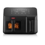 Friteuse électrique a air pulsé - bodum - melior - double compartiment 3, 2 l et 5, 1 l - 2 700 w - noir ... Friteuse électrique a air pulsé - bodum - melior - double compartiment 3, 2 l et 5, 1 l - 2 700 w - noir ...