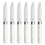 Fusion blanc - coffret 6 couteaux steak amefa