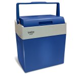 Glacire electrique portable 28 litres, 12v / 220 - 240v voiture et camping 55 bleu cf1153blu briebe