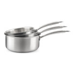 Gourmet - lot de 3 casseroles inox 16 / 18 / 20cm cuisinox