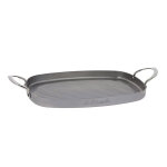 Plancha rectangulaire grill acier minral b 38 x 26 cm de buyer
