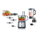 Km3892 robot multifonctions - 1200 w - inox et noir - blender 1, 5 l - 2 vitesses + pulse severin