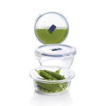 Lot de 3 boites pure box active - rond - verre trempé - hermétique et extra résistant - 92 + 67 + 42 ... Lot de 3 boites pure box active - rond - verre trempé - hermétique et extra résistant - 92 + 67 + 42 ...