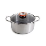 Marmite 24cm triplex avec couvercle -  black cube  laguiole cuisson